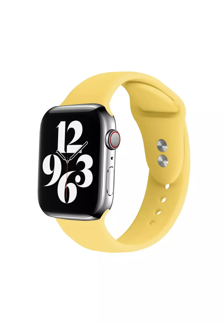 Buy Kings Collection Yellow Silicone Apple Watch Band 42MM /44MM