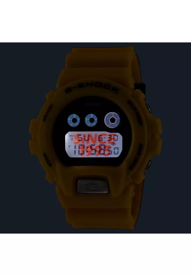 G-Shock DW-6900TR-9DR Men Digital Watch with Yellow Resin Band