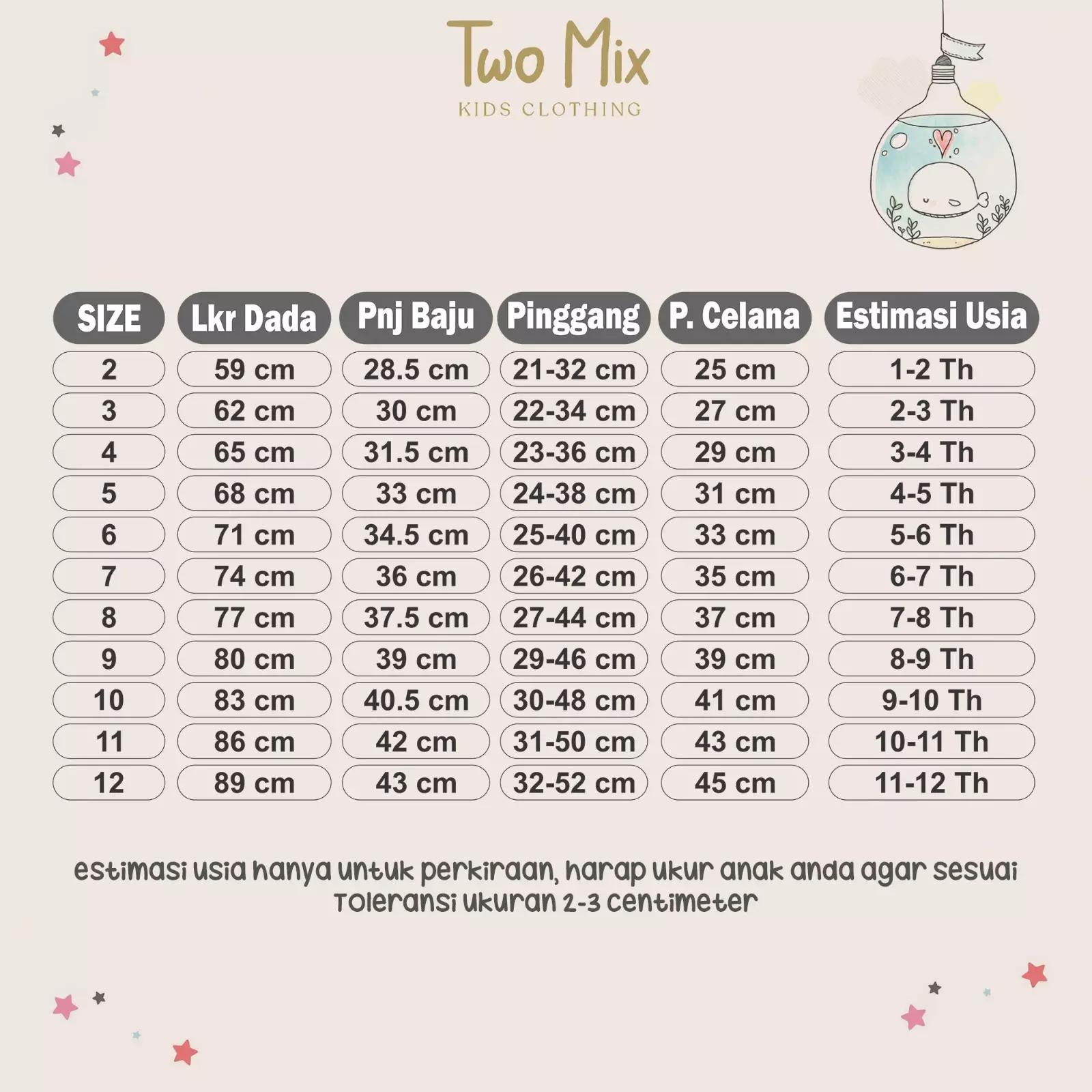 Two Mix - Hera Set Setelan Baju Anak Perempuan Lucu 1-8 Tahun 4401 Seaweed