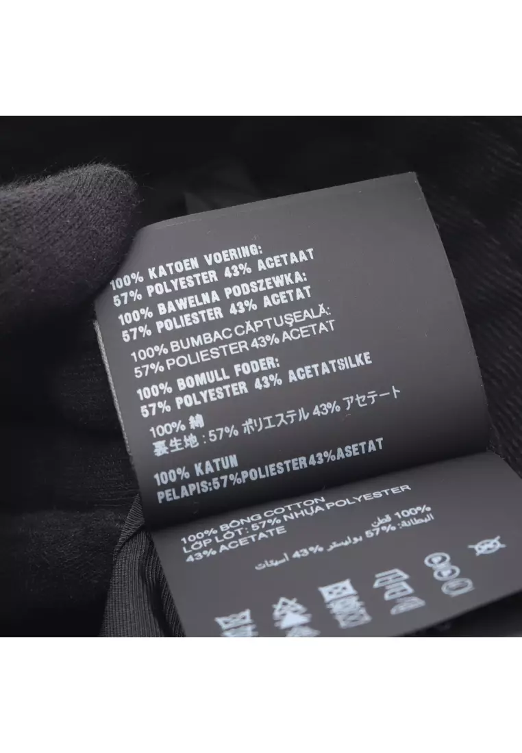 Pre-Loved MIU MIU bucket hat hat logo embroidery cotton black