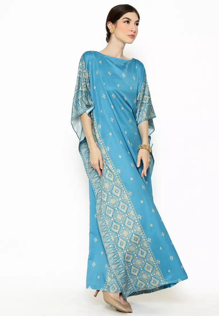 Kanzi Exclusive Short Sleeve Songket Kaftan