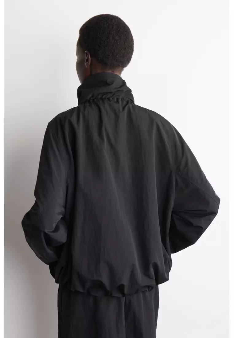 NYLON FUNNEL-NECK JACKET