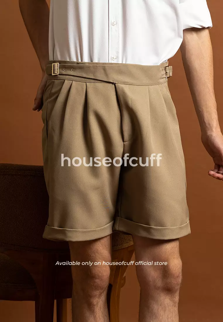 Houseofcuff Celana Pendek High Waist Gurkha Short Pants Khaki