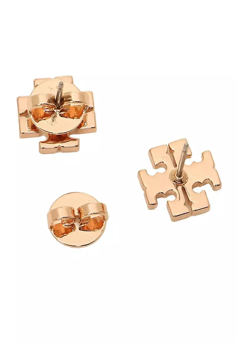 Buy Tory Burch TORY BURCH Crystal T Logo Stud Earring Rose