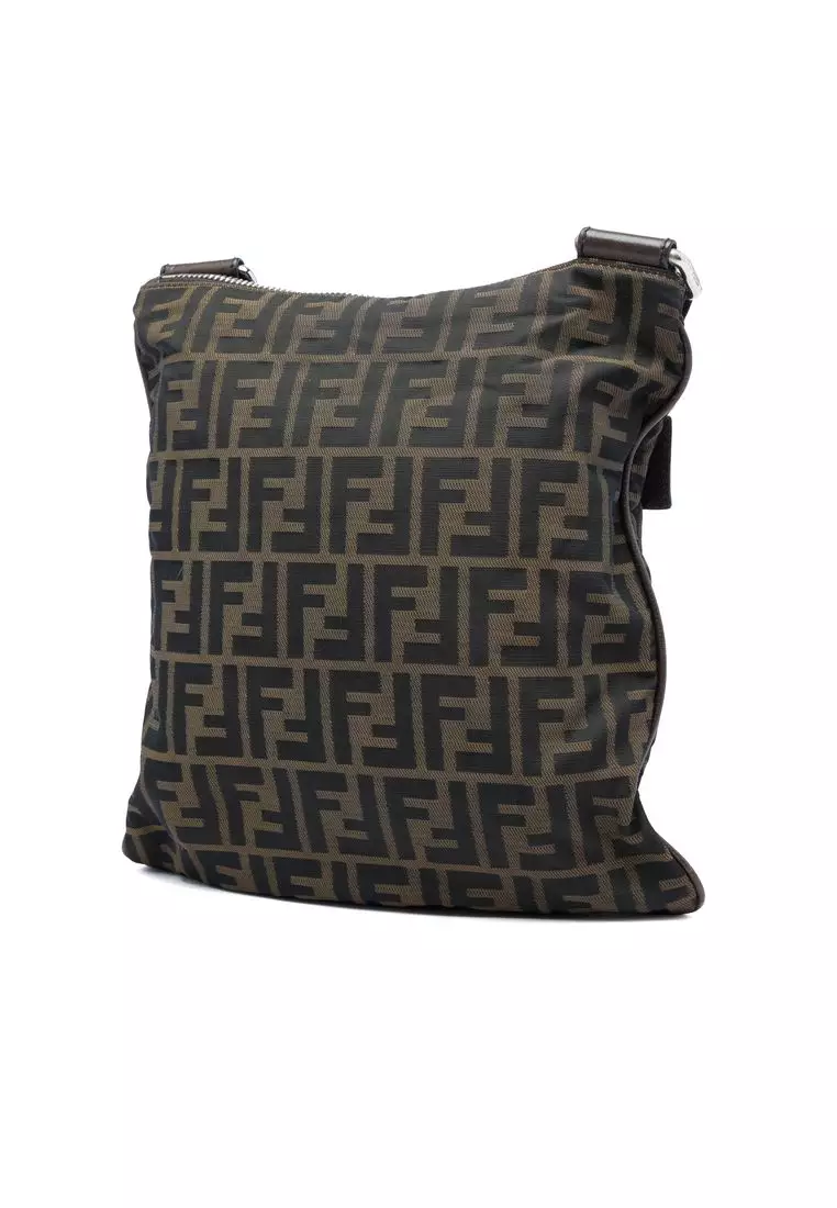 Pre-Loved Fendi Zucca Canvas Crossbody