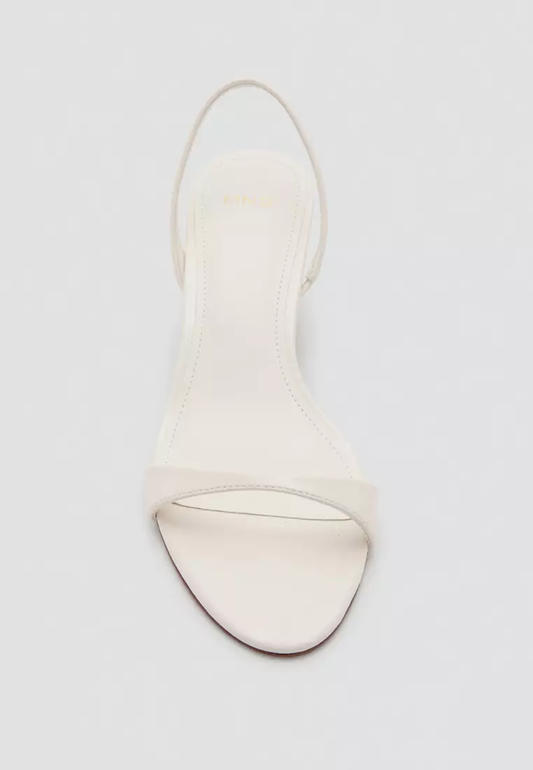 Kitten-Heel Sandals with Strap