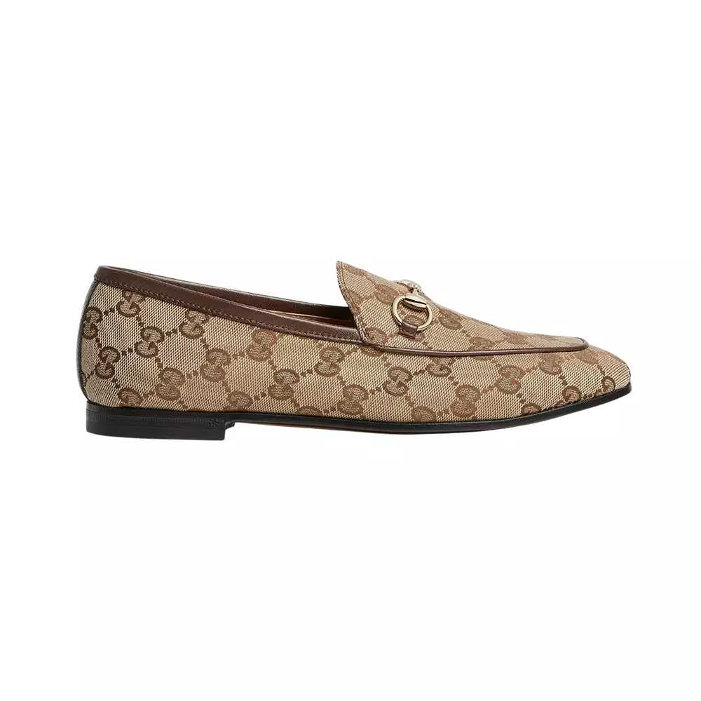 Jual Gucci Jordaan Horsebit Loafer Beige Ebony Women Original 2025