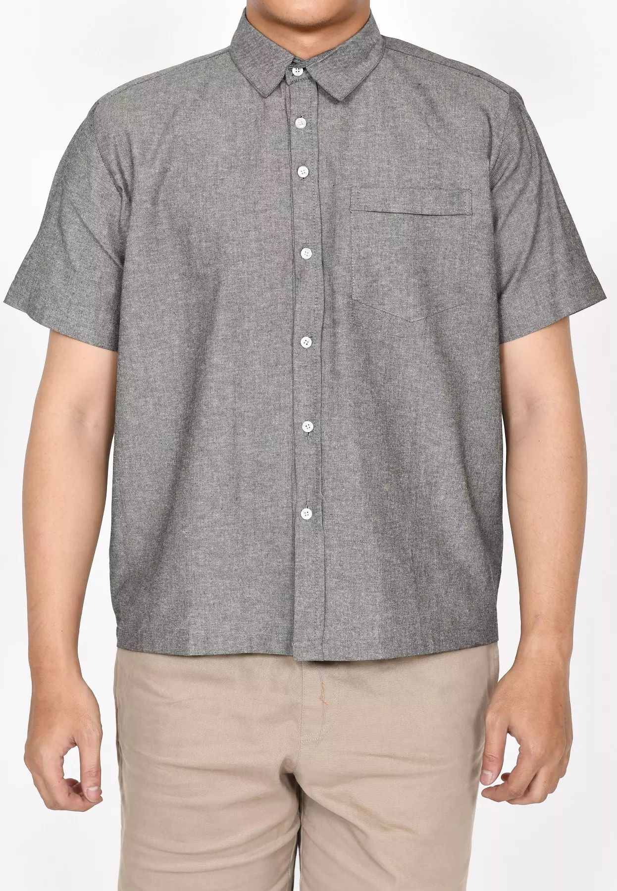 Kemeja Polos S/S Pria