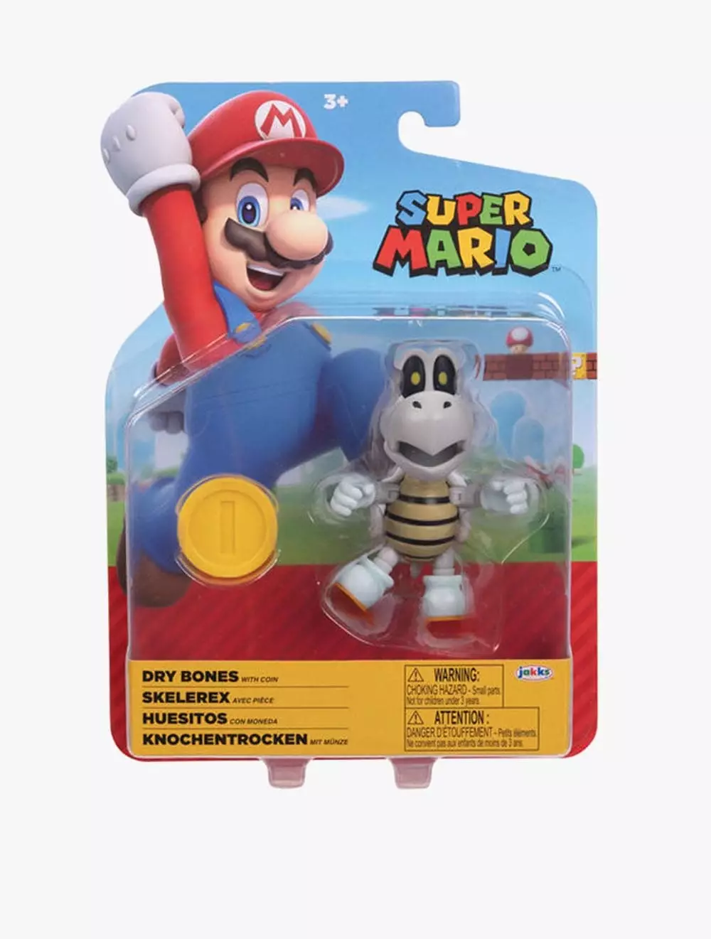 Nitendo Super Mario Nitendo  4In Fig Dry Bones W Coin - NTM41784I