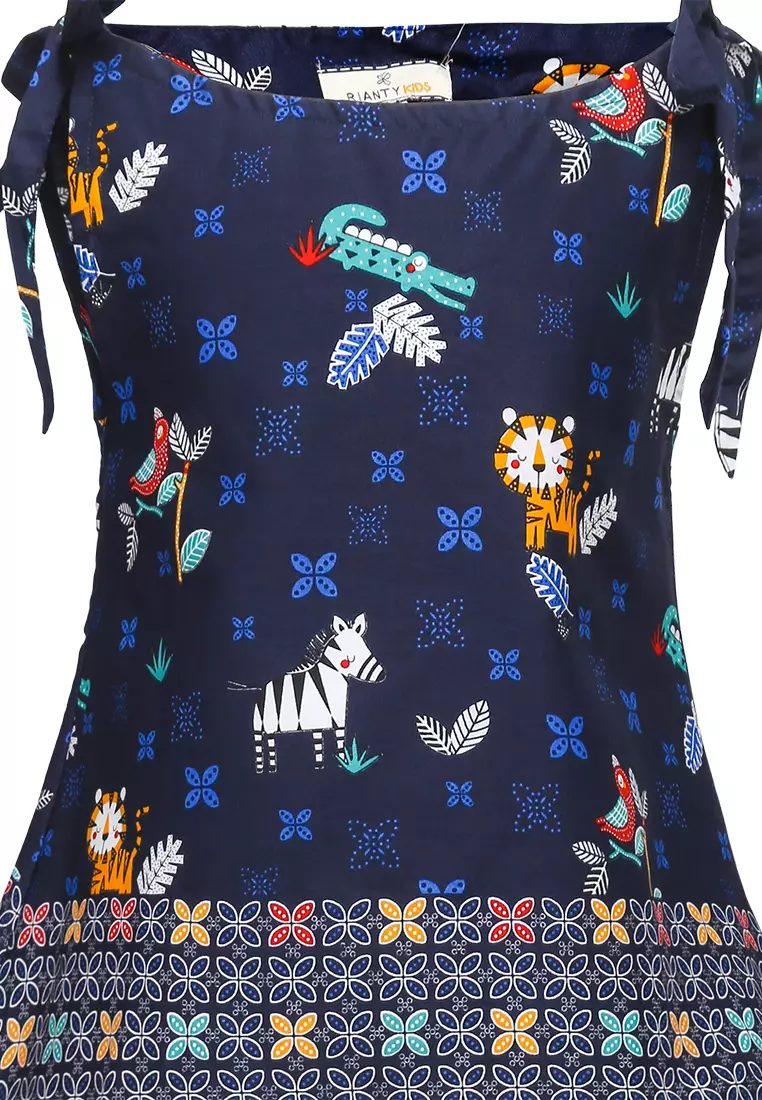 Setelan Anak Perempuan Blouse atasan dan Celana Radea Navy