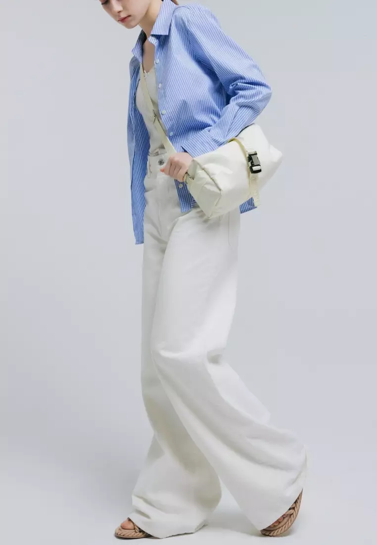 BLOCK Nylon Crossbody Bag Butter