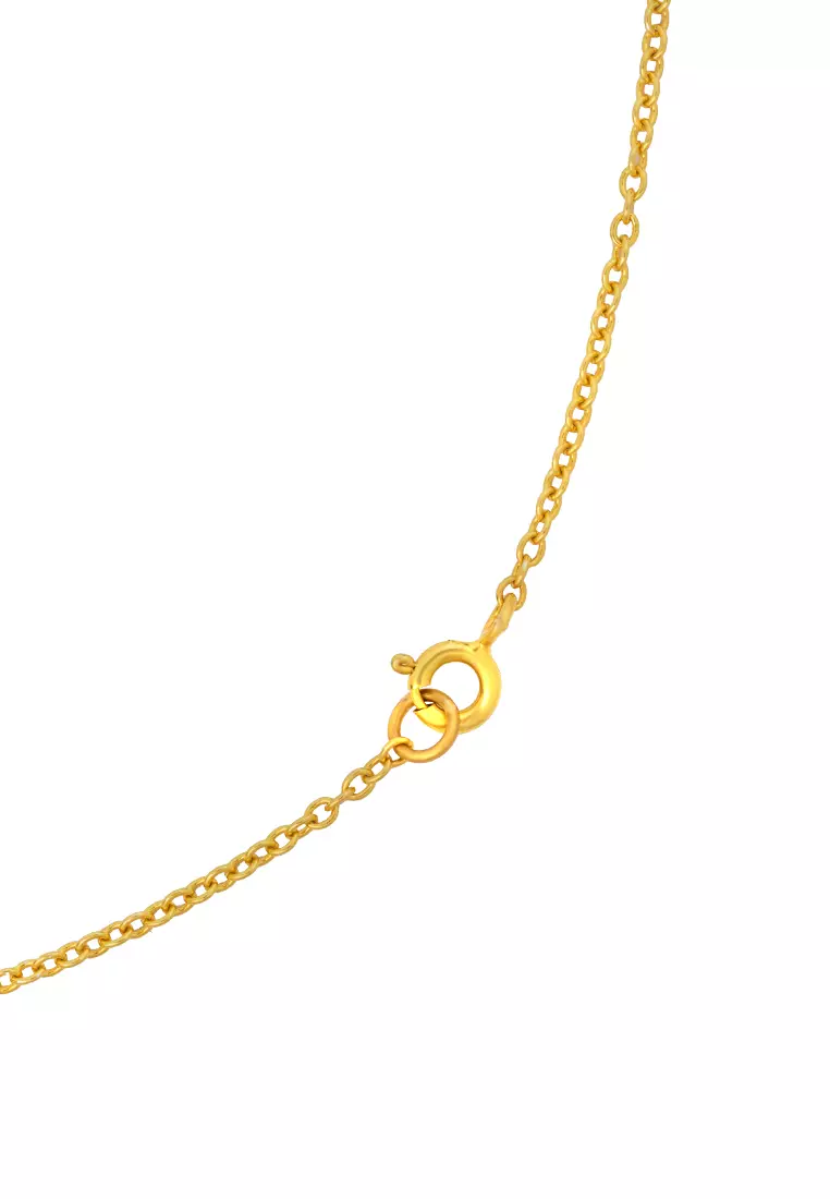 TOMEI【启动幸福】Happiness Gear Necklace, Yellow Gold 916