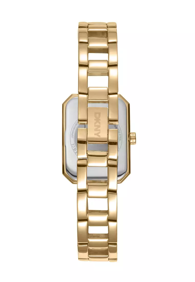 Dkny Uptown Glitz Gold Stainless Steel Analog Quartz Watch For Women DK1L010M0025