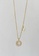 ZITIQUE gold Women's Diamond Embedded Hollowed Letter H Necklace - Gold 00522ACDA40482GS_4