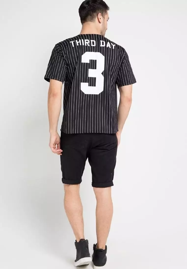 MT577J s/s Men Baseball Vertical Logo blkXS