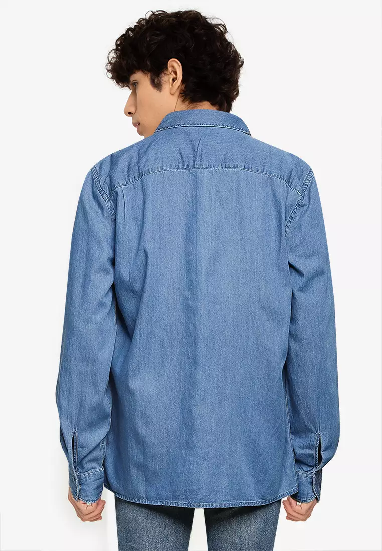 Zip Denim Shirt