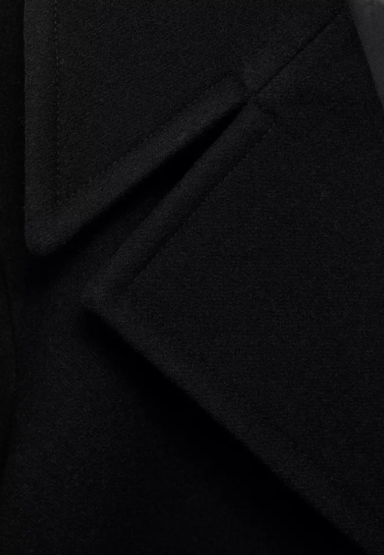 Double-Breasted Wool-Blend Coat