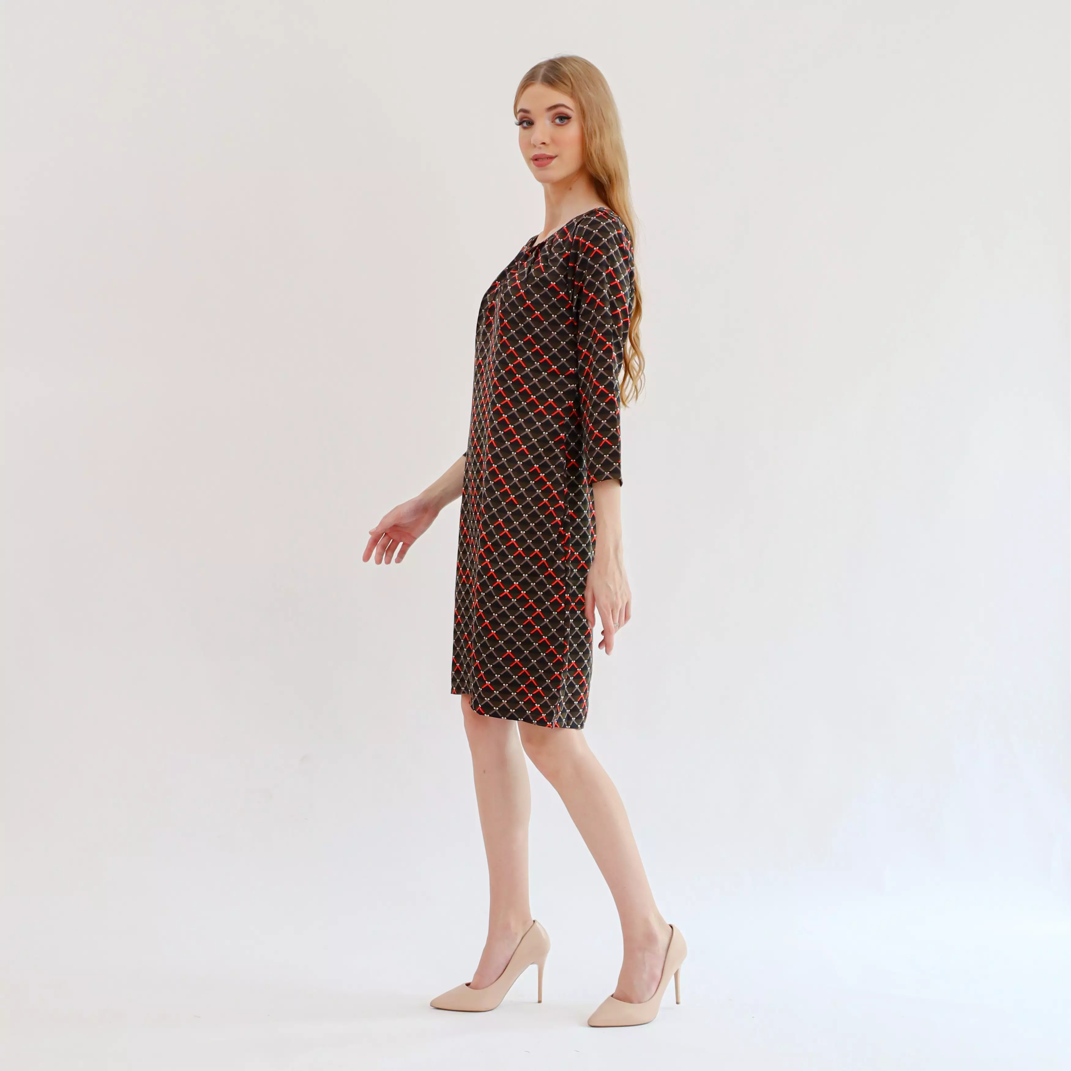 Eris Dress In Green Print