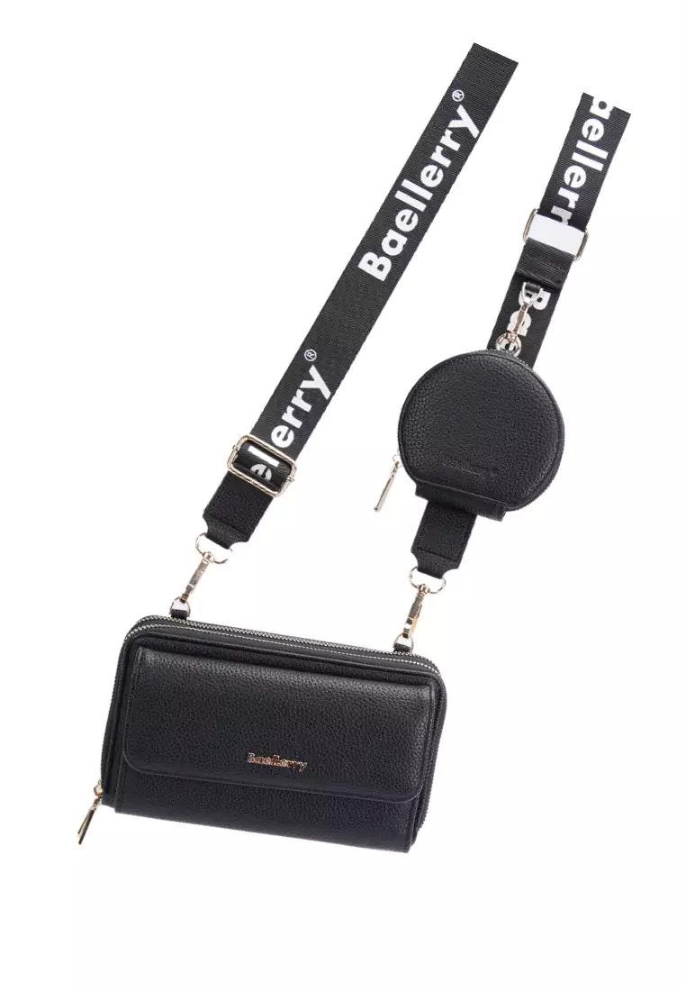 Tas Selempang Wanita Model Dompet Panjang PU Leather Quality Premium ORIGINAL