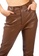 London Rag brown Chocolate Faux Leather Straight Fall Trousers EB9F5AA0FB277EGS_4