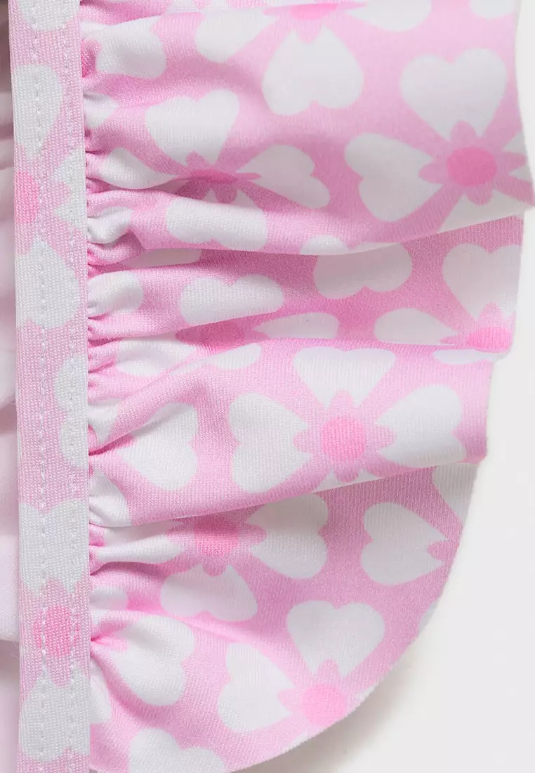 Floral Bikini with Ruffles