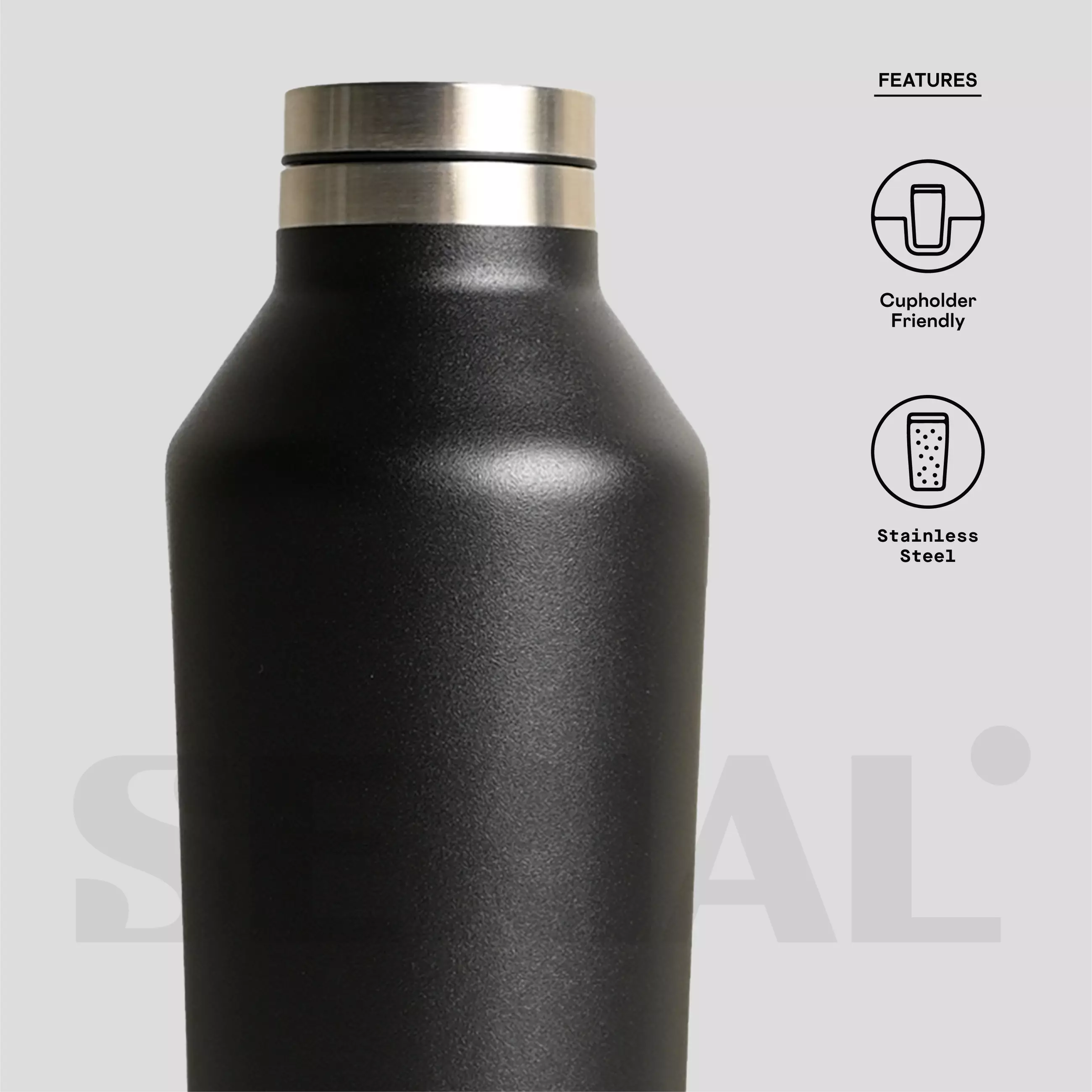 CORKCICLE® Canteen 9oz - Waterman Matte Black