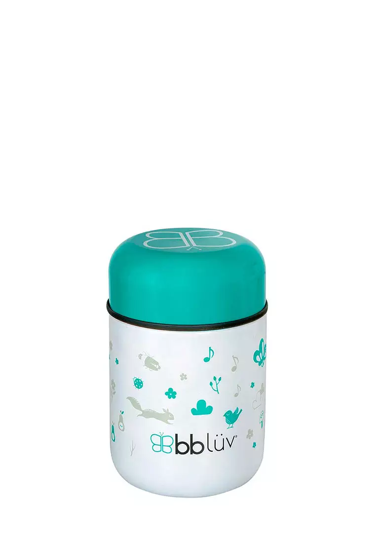 Bbluv Food Thermal Food Container with Spoon - Aqua