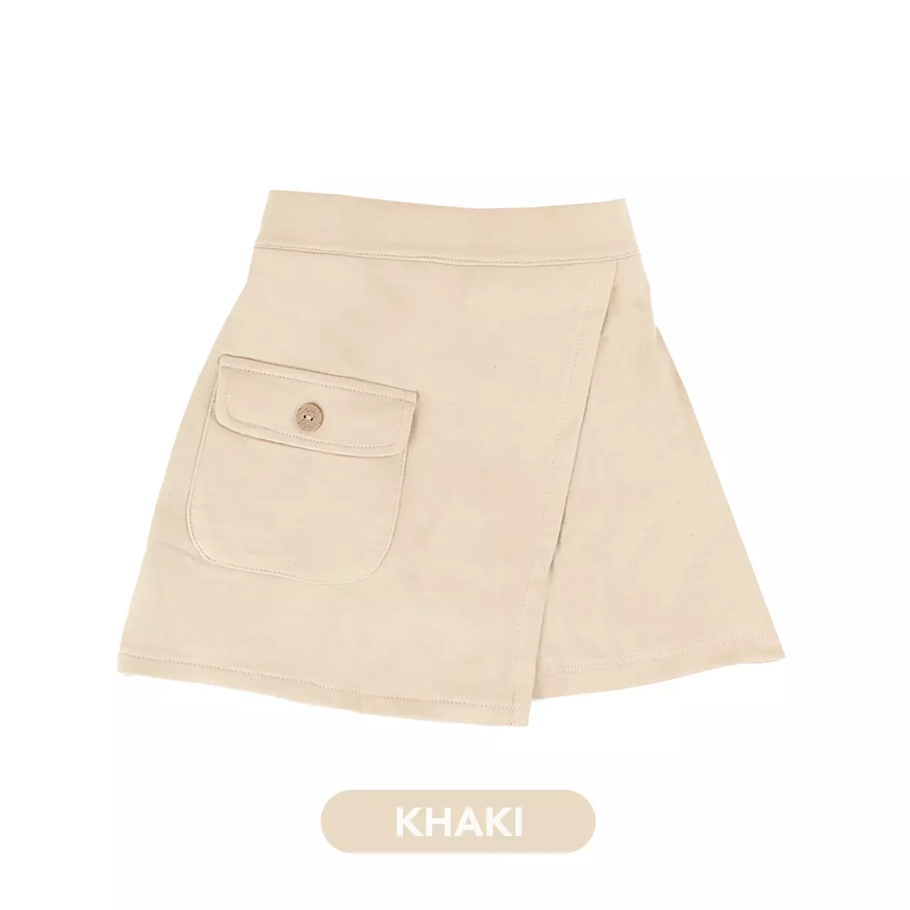 Mooi Rok Celana Skort Anak Perempuan Iva Skort Pants - Khaki