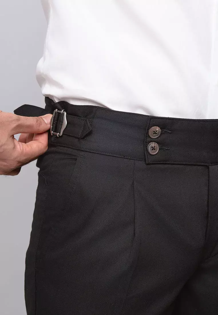 Gurkha Double Button Pants Black