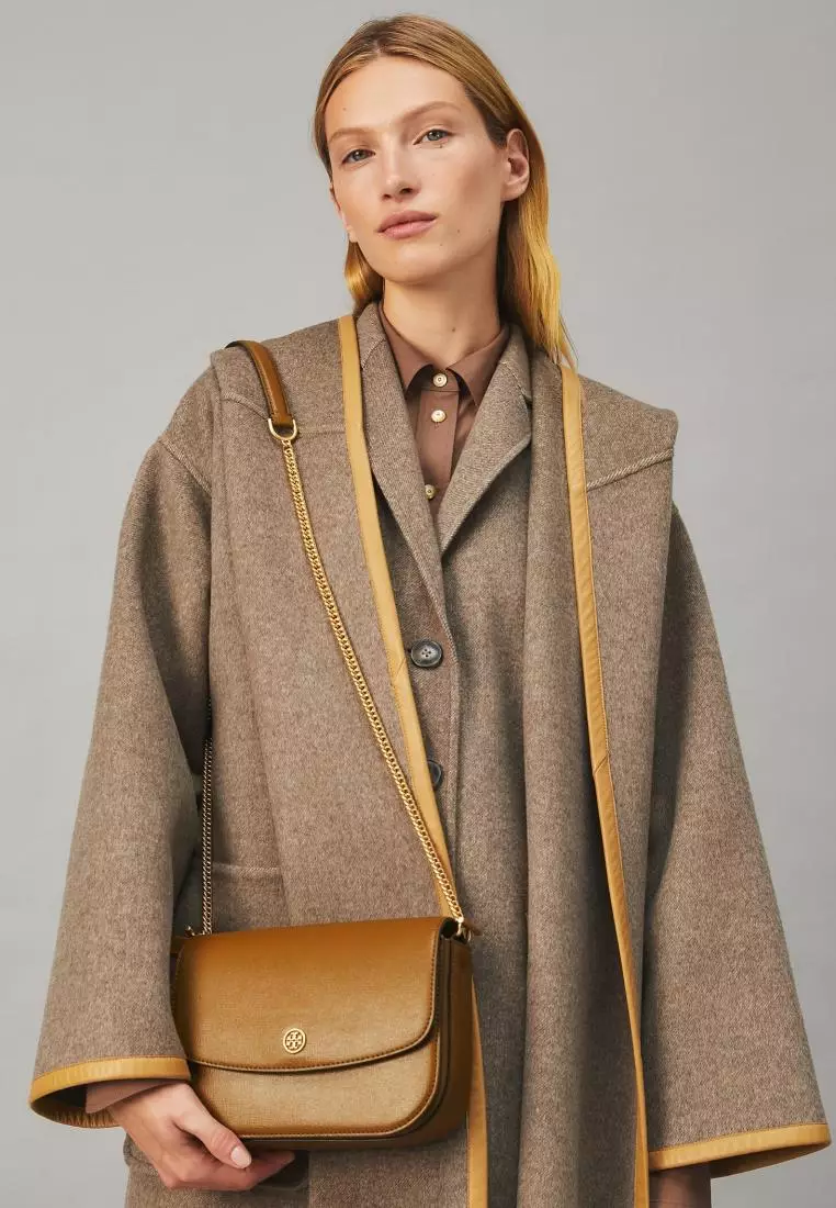 Tory Burch Robinson Convertible Shoulder Bag Bistro Brown