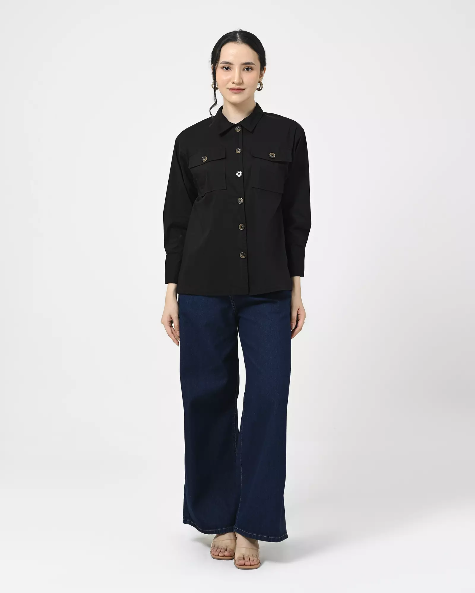 Geulis.id AGARA SHIRT - Black