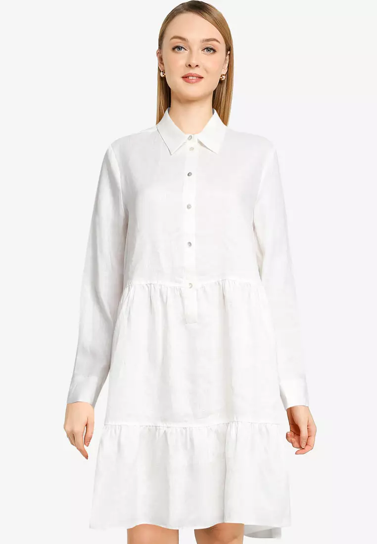 Mango white shirt on sale dress