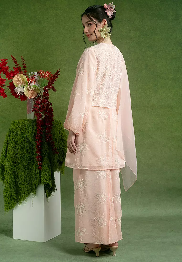 Valeria Kurung Labuh with Shawl Set