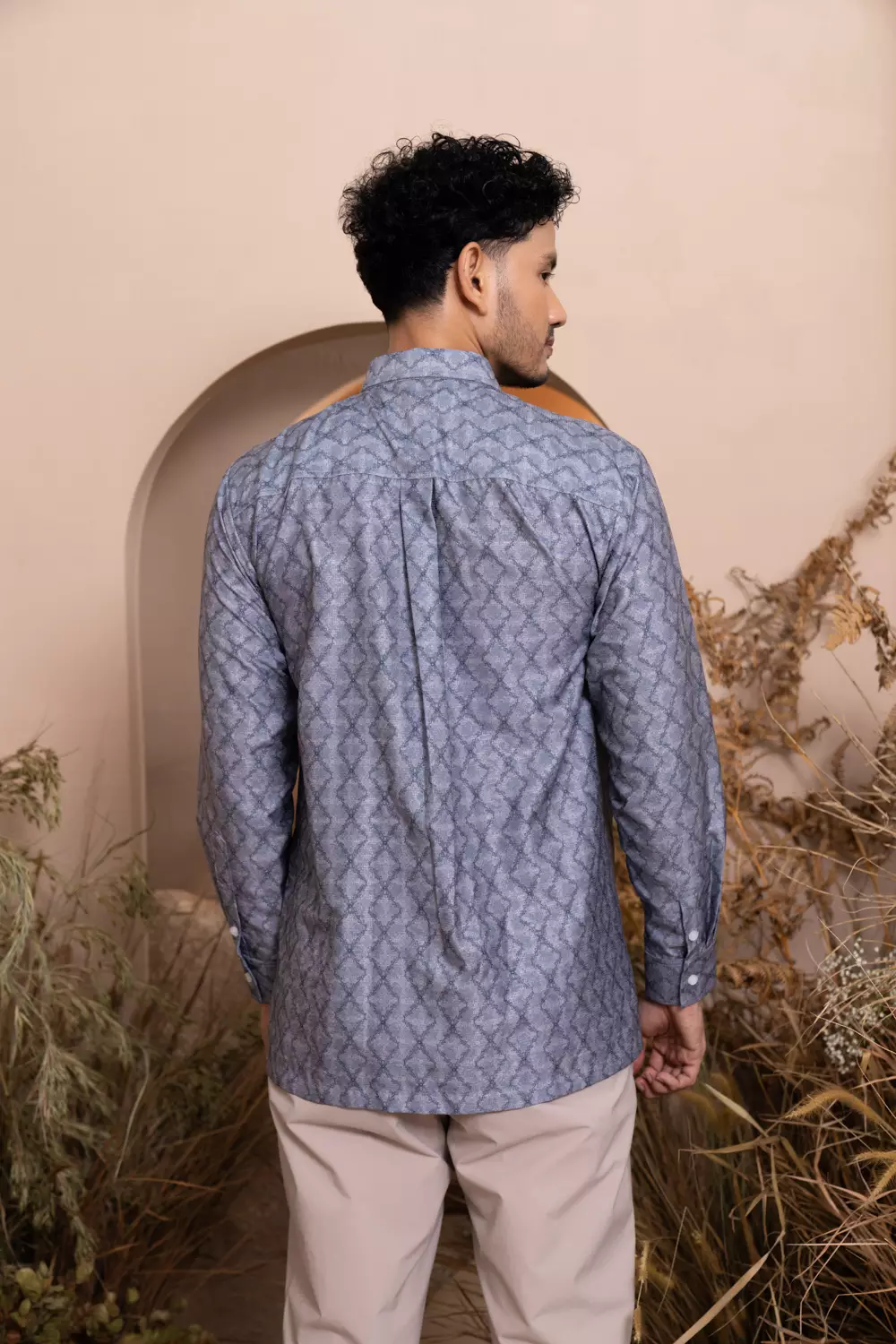 Klamby - Mariri Long Shirt Men Indigo Charcoal