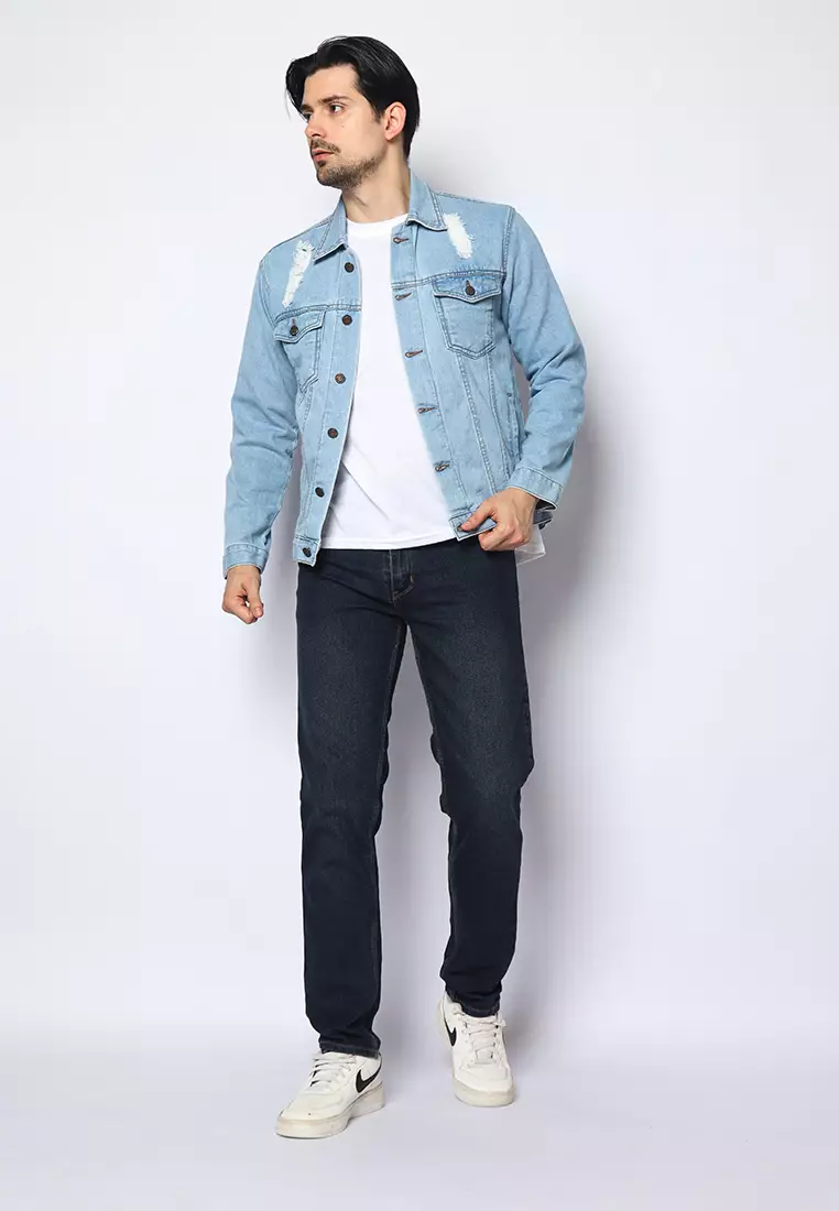 2nd RED Jeans Slim Fit Dared Biru Keabuan 132503