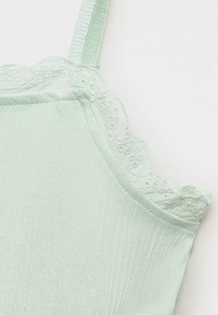 Top With Swiss Embroidery Detail