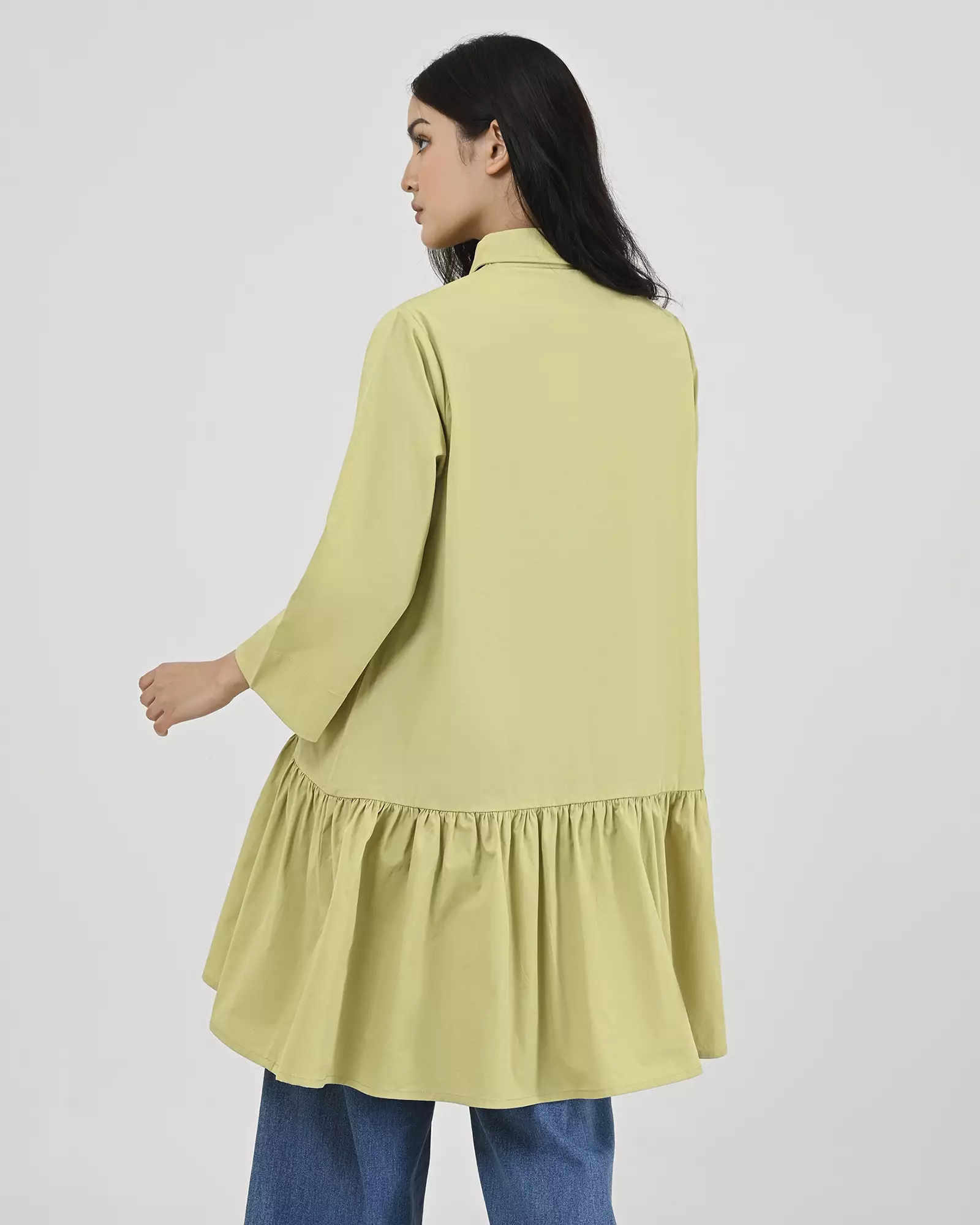 Geulis.id RISANI TUNIC - Lime