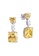 SHANTAL JEWELRY grey and yellow and silver Cubic Zirconia Yellow Diamond Silver Enchanted Lover Earring SH814AC59VKESG_1