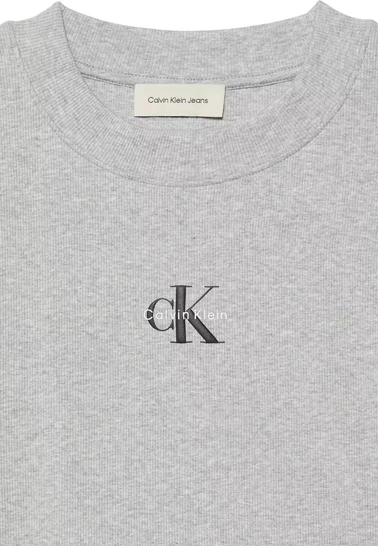修身短版標誌上衣 - Calvin Klein Jeans