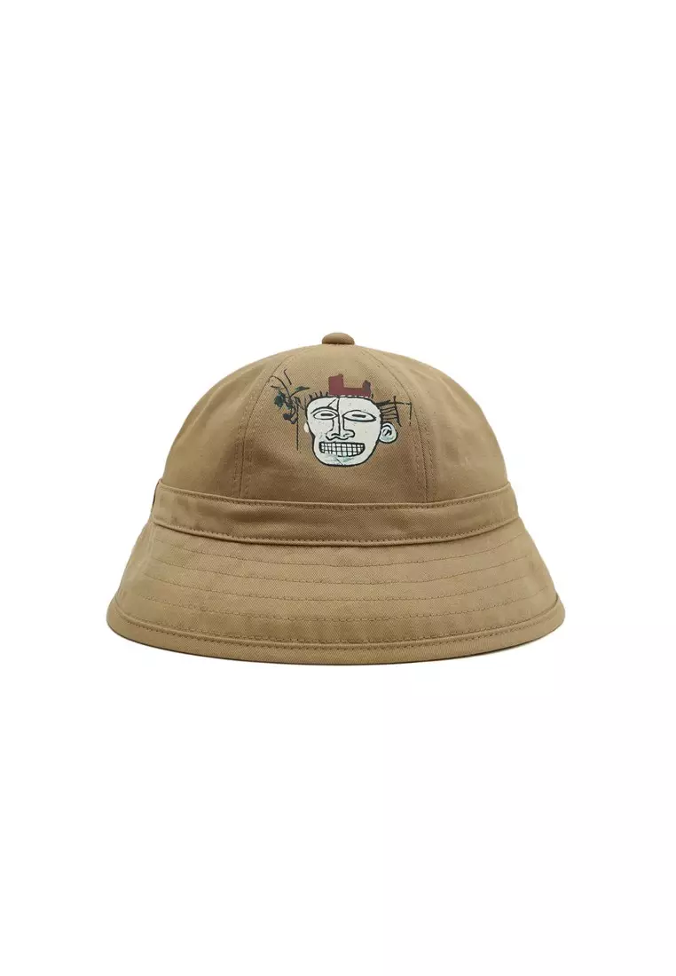 3Second x BASQUIAT Bucket Hat Math Cream 030823