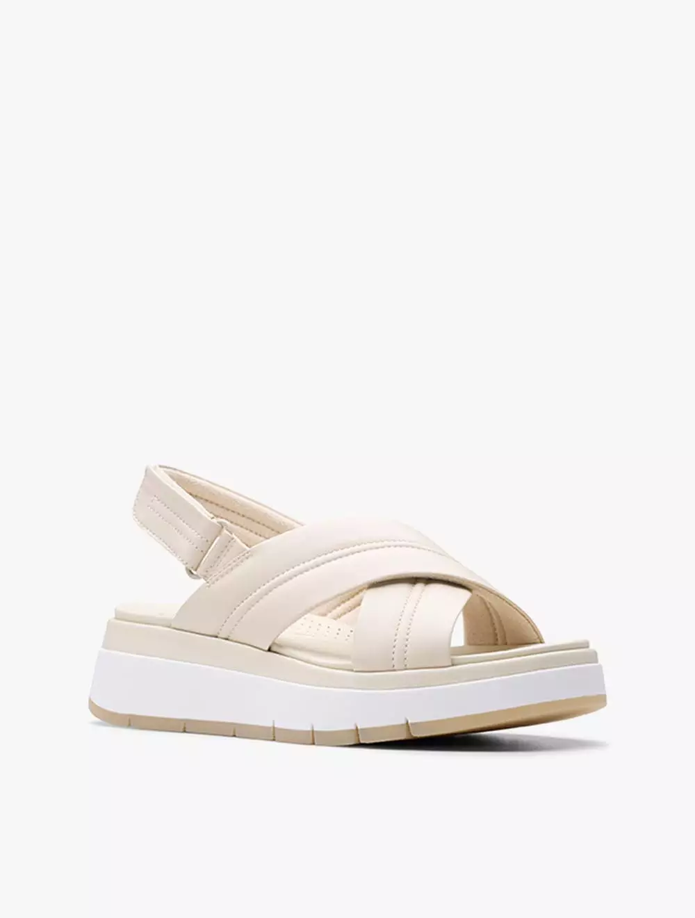 Clarks Tuscan Cross Cream Leather