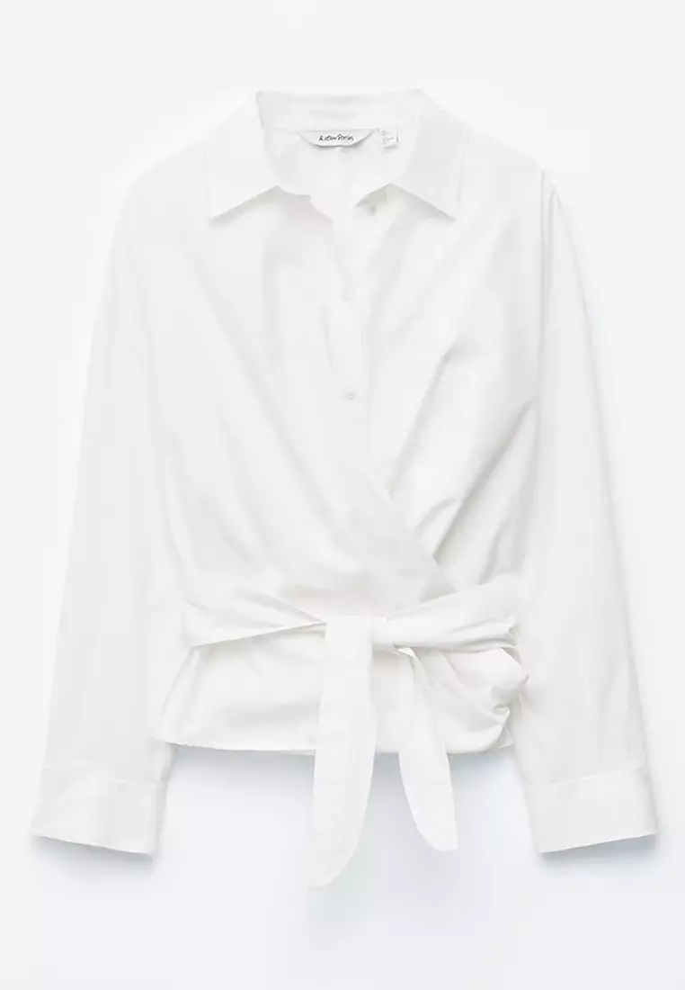 Tie-Waist Cotton Shirt