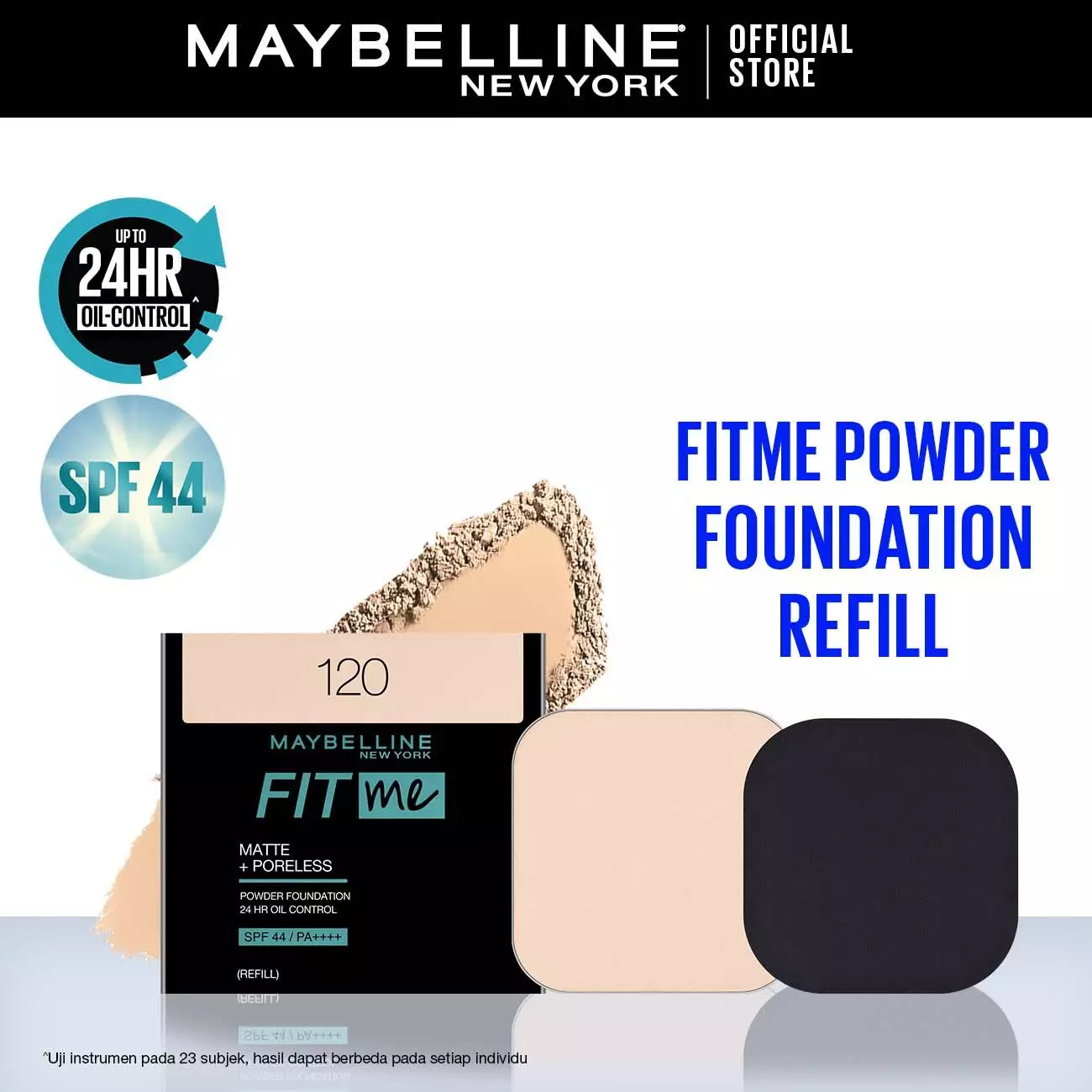 Fit Me 24HR Oil Control Powder Foundation Refill - 128