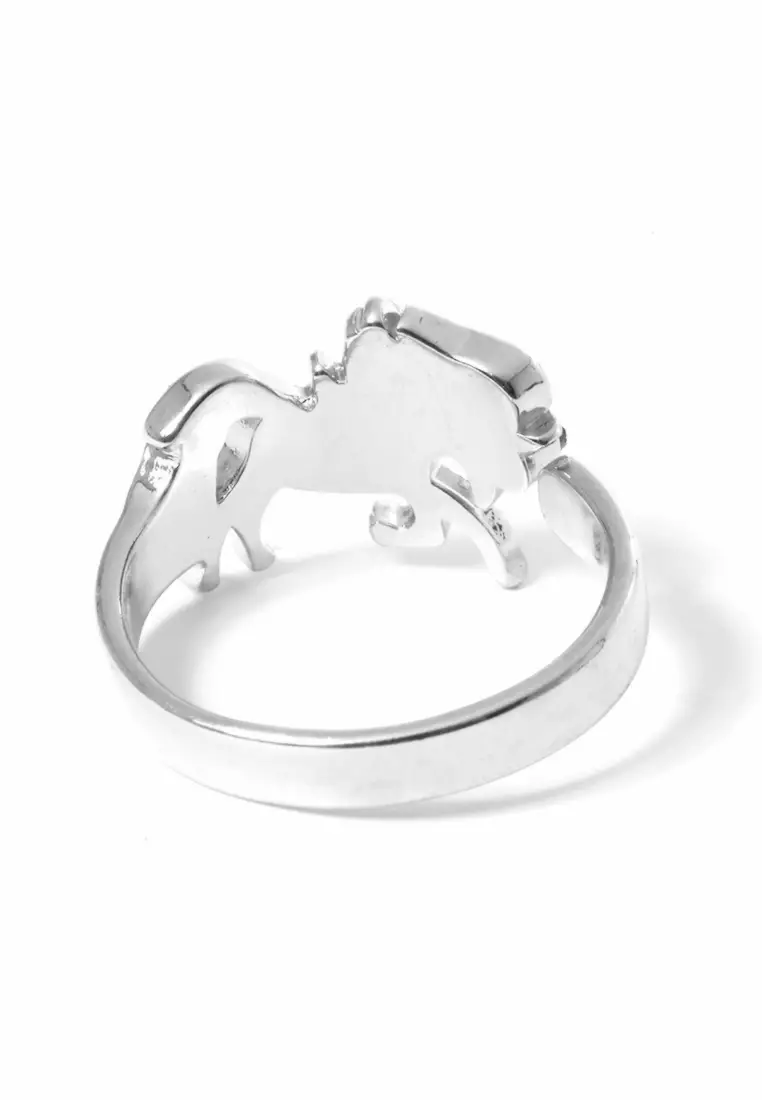 Cincin Diamond Casual Perhiasan Aksesoris Fashion Wanita Sliver - 9