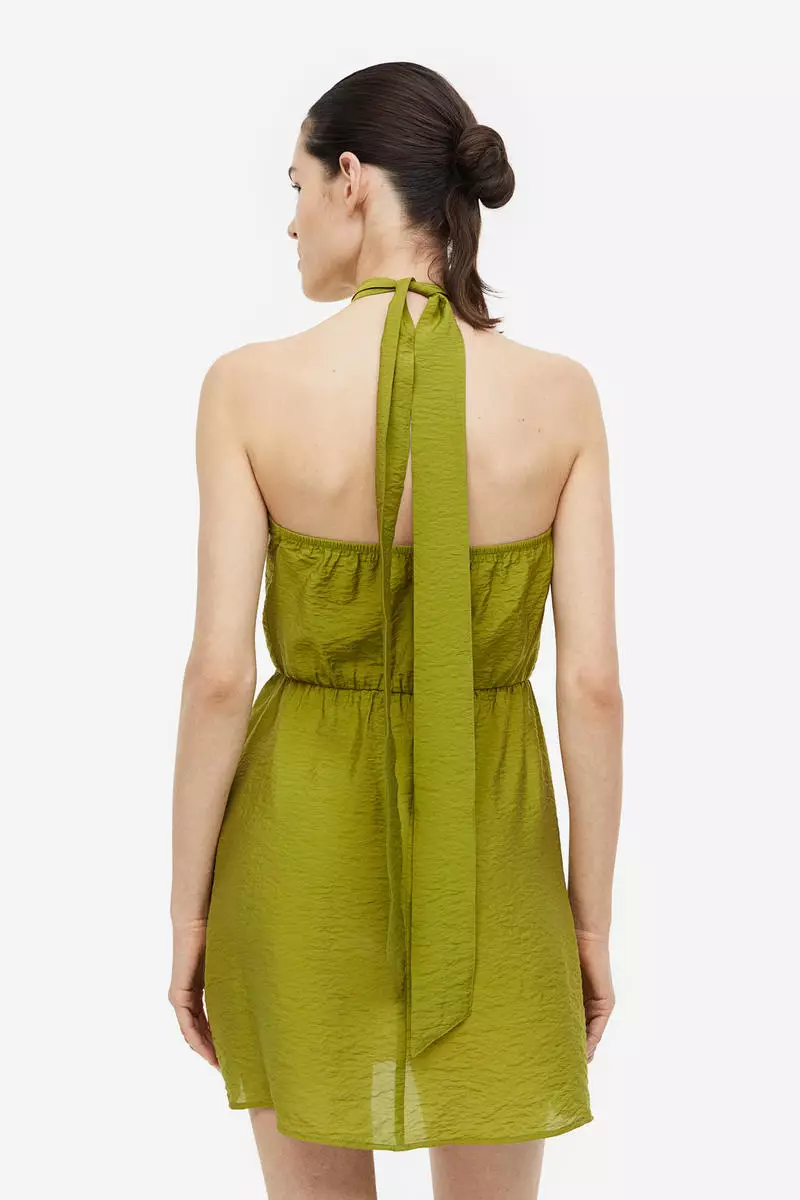 H&m halter neck dress on sale