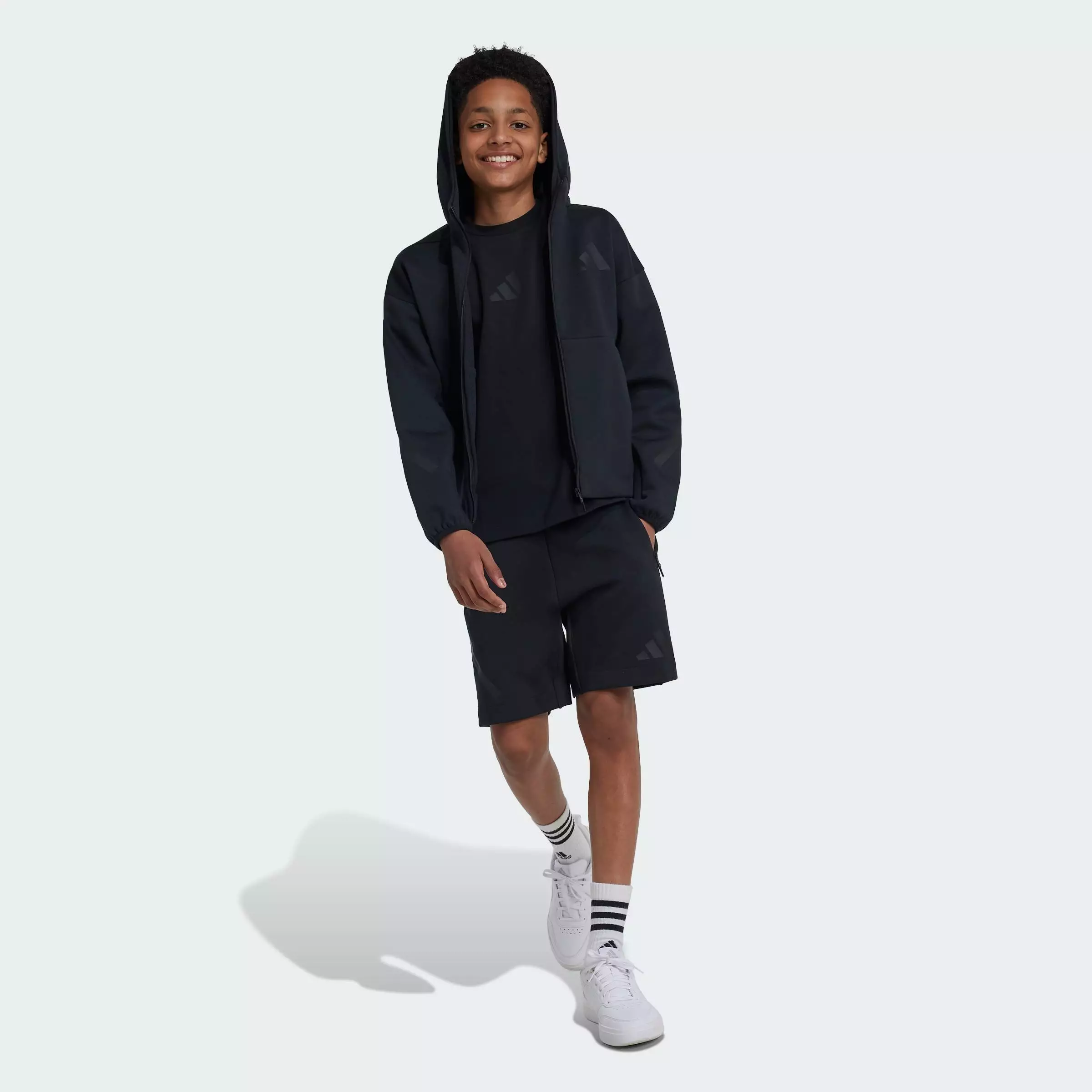 adidas ジャケット ブラック Buy ADIDAS Lifestyle Z.N.E. Full-Zip Hooded Track Jacket Unisex