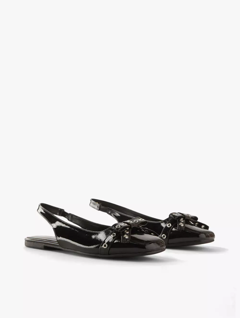 RUBI - BALLERINA - MILEY BOW SLINGBACK BALLET - Black