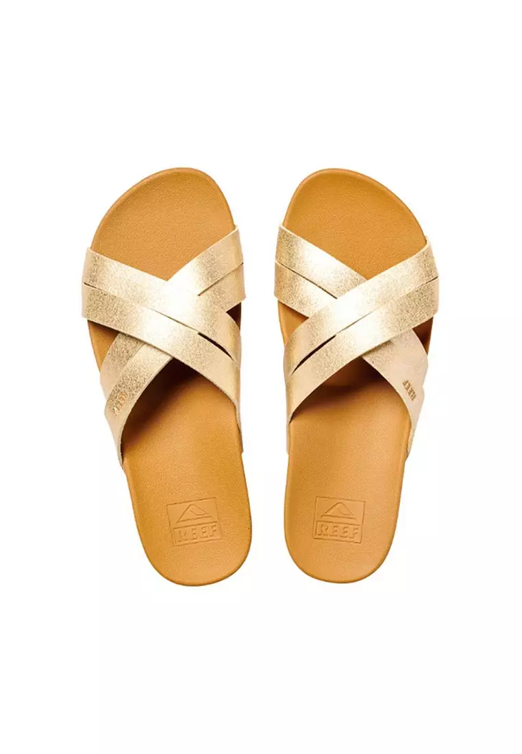 Buy REEF Reef Women Cushion Spring Bloom Slide Champagne Online