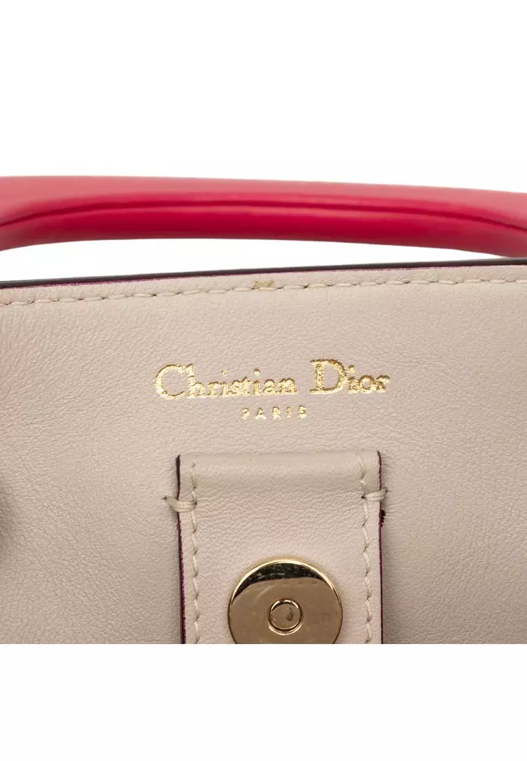 Pre-Loved Dior Mini Leather Diorissimo Satchel