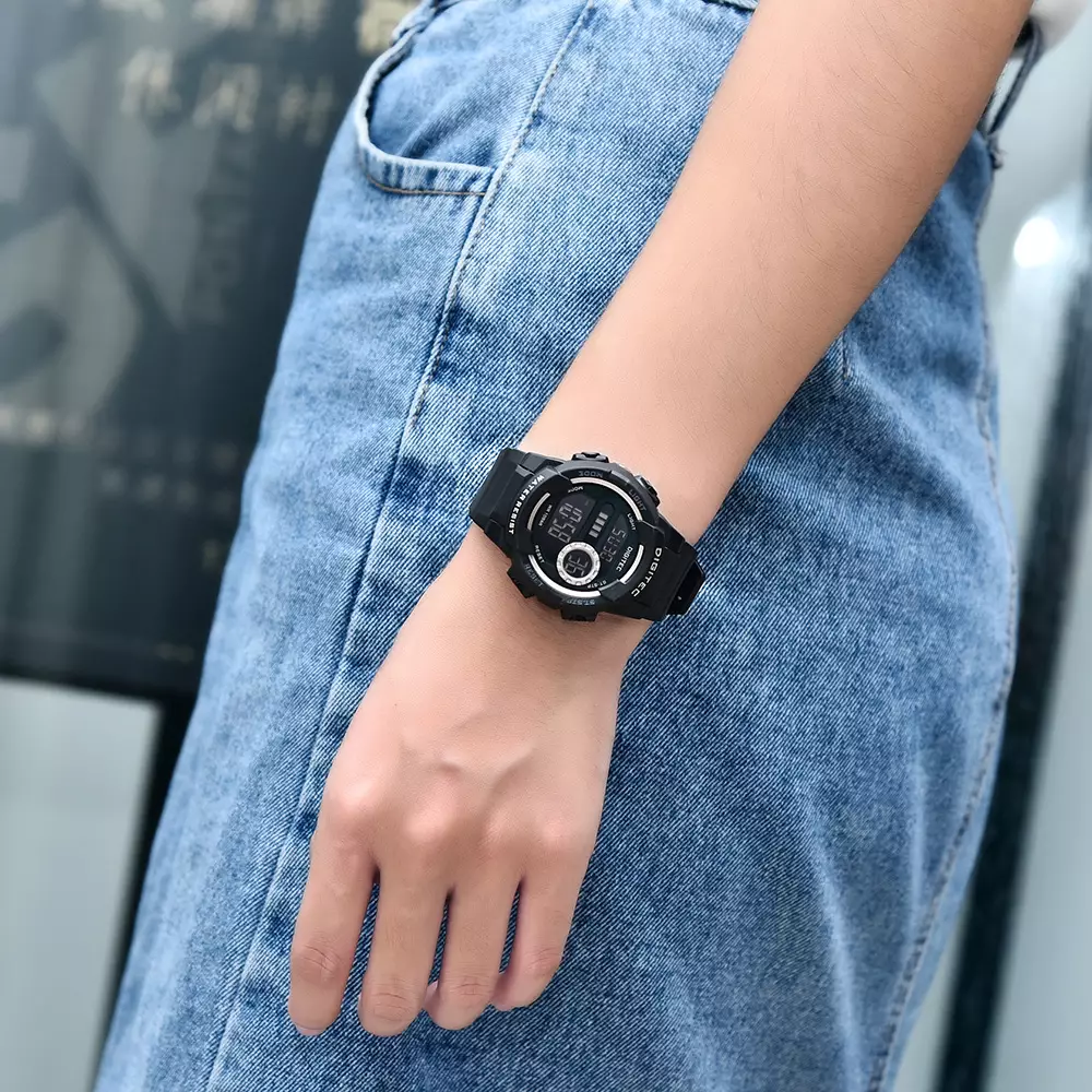 DIGITEC Jam Tangan Digital Unisex BDG-7120T Water Resist - BK4B Black